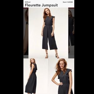 BNWOT Aritzia Fleurette navy jumpsuit